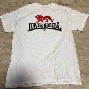 Lower Orders Mens Shirt Sz M White Florida Punk Rock O!‎ Skinhead Violent Way